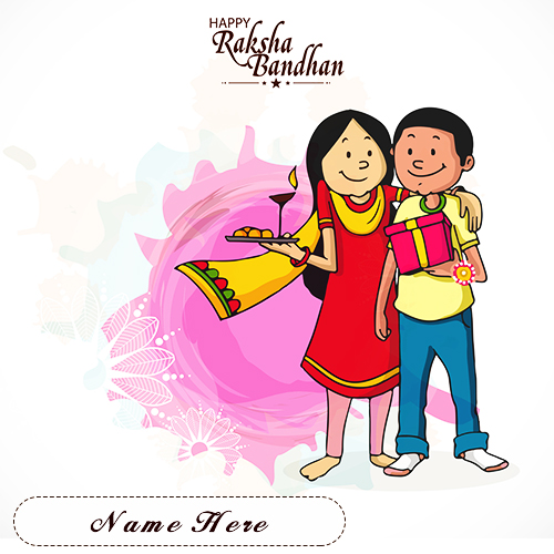 Happy Raksha Bandhan 2025 Images With Name Online